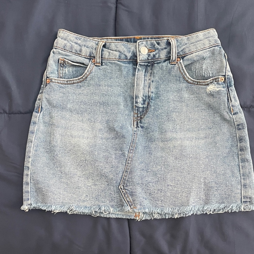 Wild Fable Light Blue Denim Mini Skirt